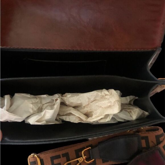 Designer Brown Crossbody Bag - Picture 3 of 4